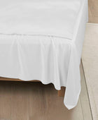 Bamboe plat laken in wit