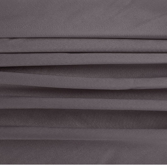 Bamboe hoeslaken in antracietgrijs