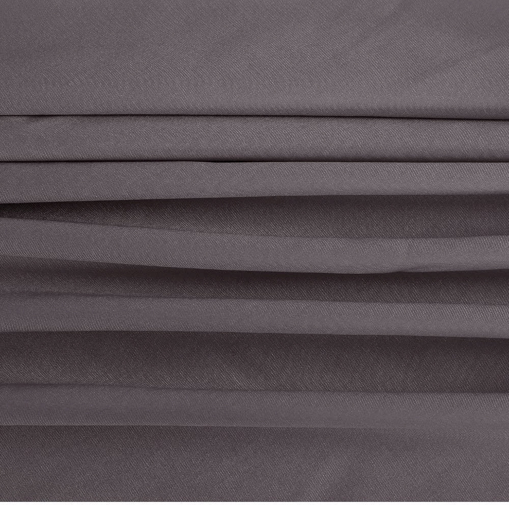 Bamboe hoeslaken in antracietgrijs