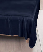 Bamboe hoeslaken in marineblauw