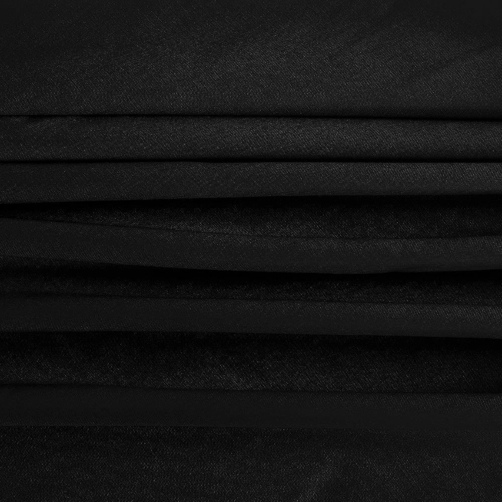 Bamboe plat laken in zwart