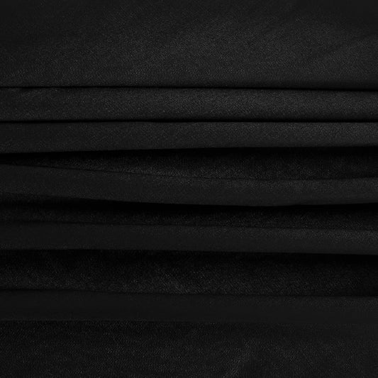 Bamboe plat laken in zwart