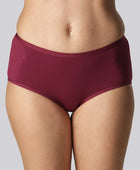 Hipster slipje van bamboe in bordeauxrood