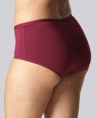 Hipster slipje van bamboe in bordeauxrood