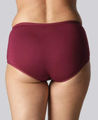 Hipster slipje van bamboe in bordeauxrood