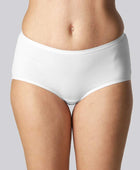 Hipster slipje van bamboe in het wit