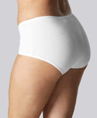 Hipster slipje van bamboe in het wit