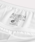 Hipster slipje van bamboe in het wit