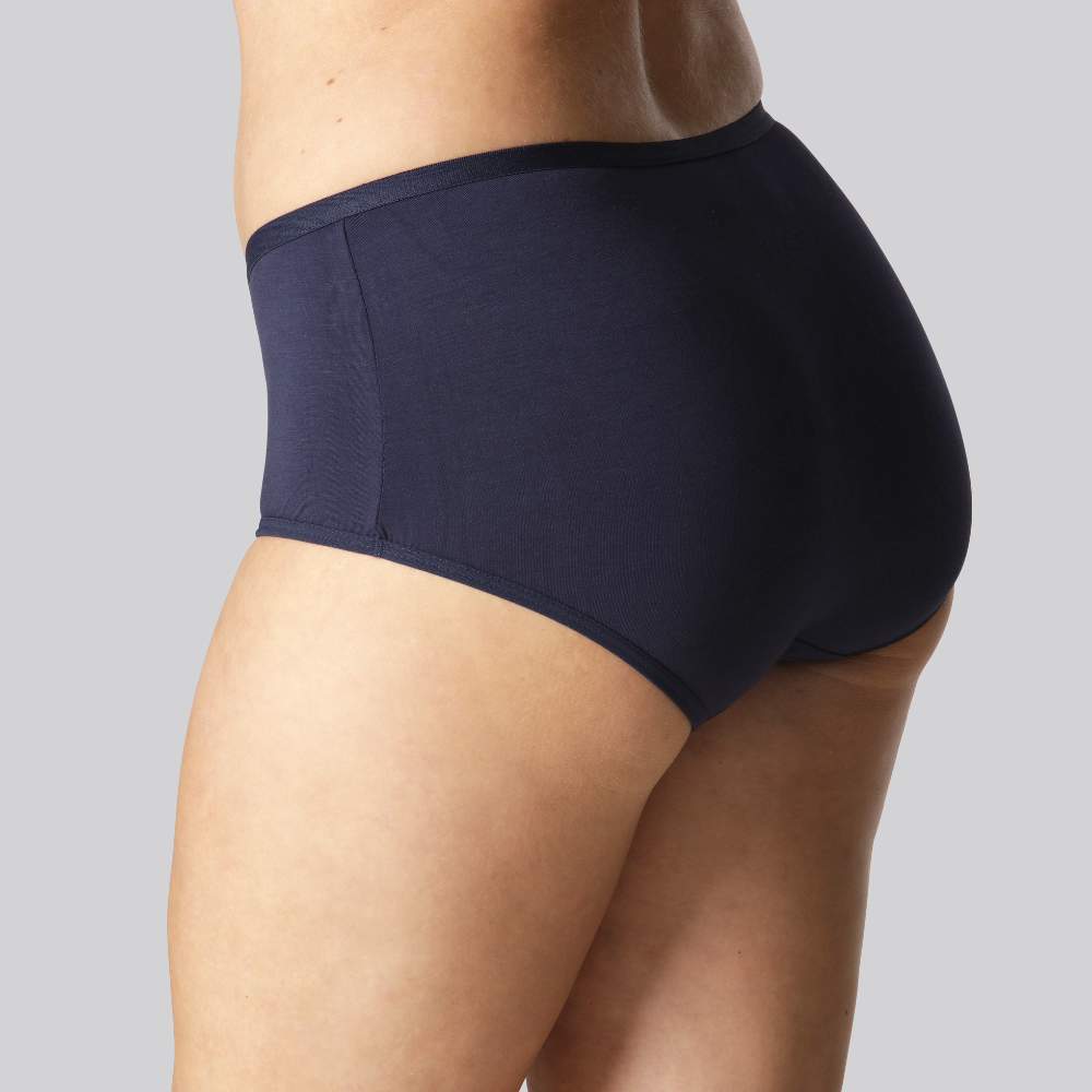 Hipster slip van bamboe in marineblauw