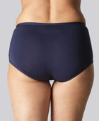 Hipster slip van bamboe in marineblauw