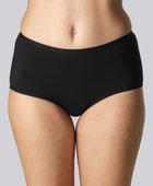 Hipster slipje van bamboe in zwart