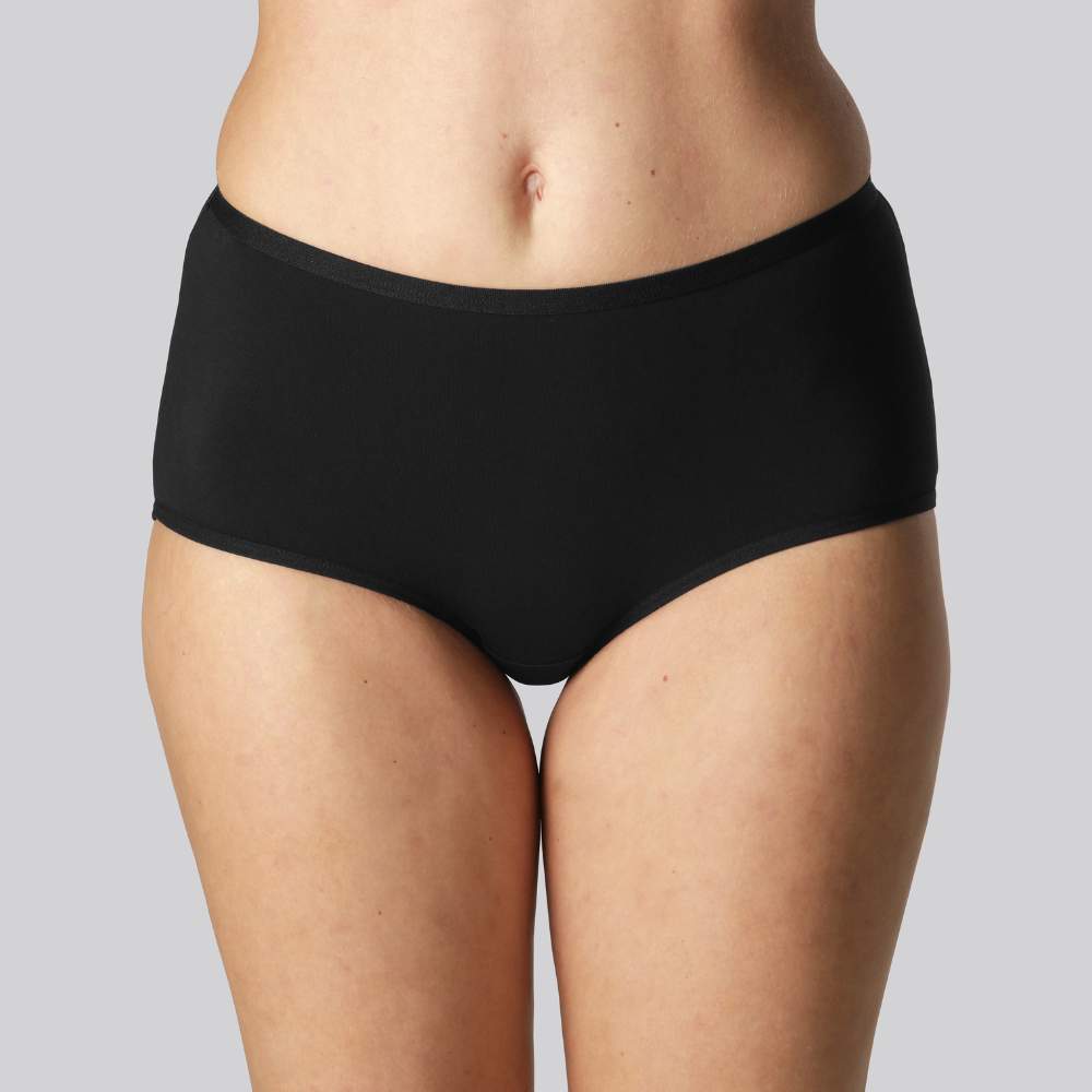 Hipster slipje van bamboe in zwart