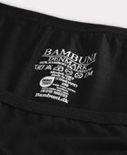 Hipster slipje van bamboe in zwart