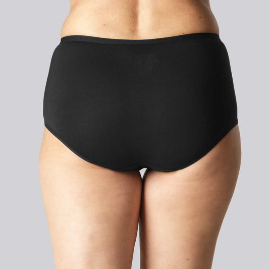 Hipster slipje van bamboe in zwart