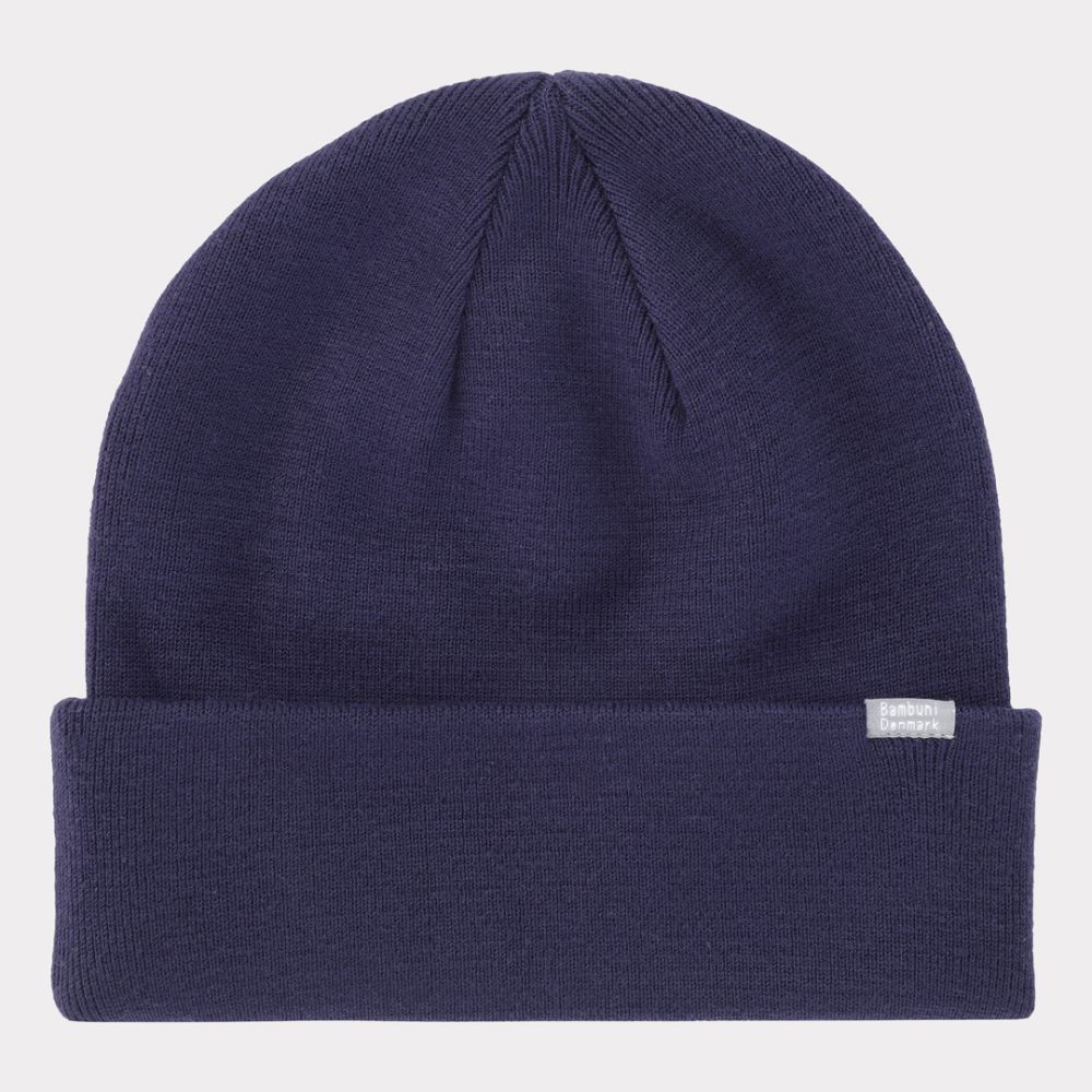 Bamboehoed in marineblauw