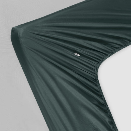 Bamboe hoeslaken in groen