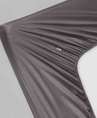 Bamboe hoeslaken in antracietgrijs