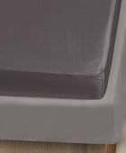 Bamboe hoeslaken in antracietgrijs