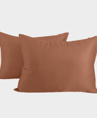 Bamboe kussensloop 50x70 cm in oranje