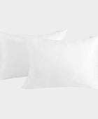 Bamboe kussensloop 50x70 cm in wit