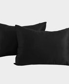 Bamboe kussensloop 50x70 cm in zwart