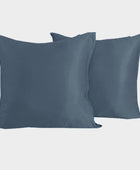 Bamboe kussensloop 60x63 cm in grijsblauw