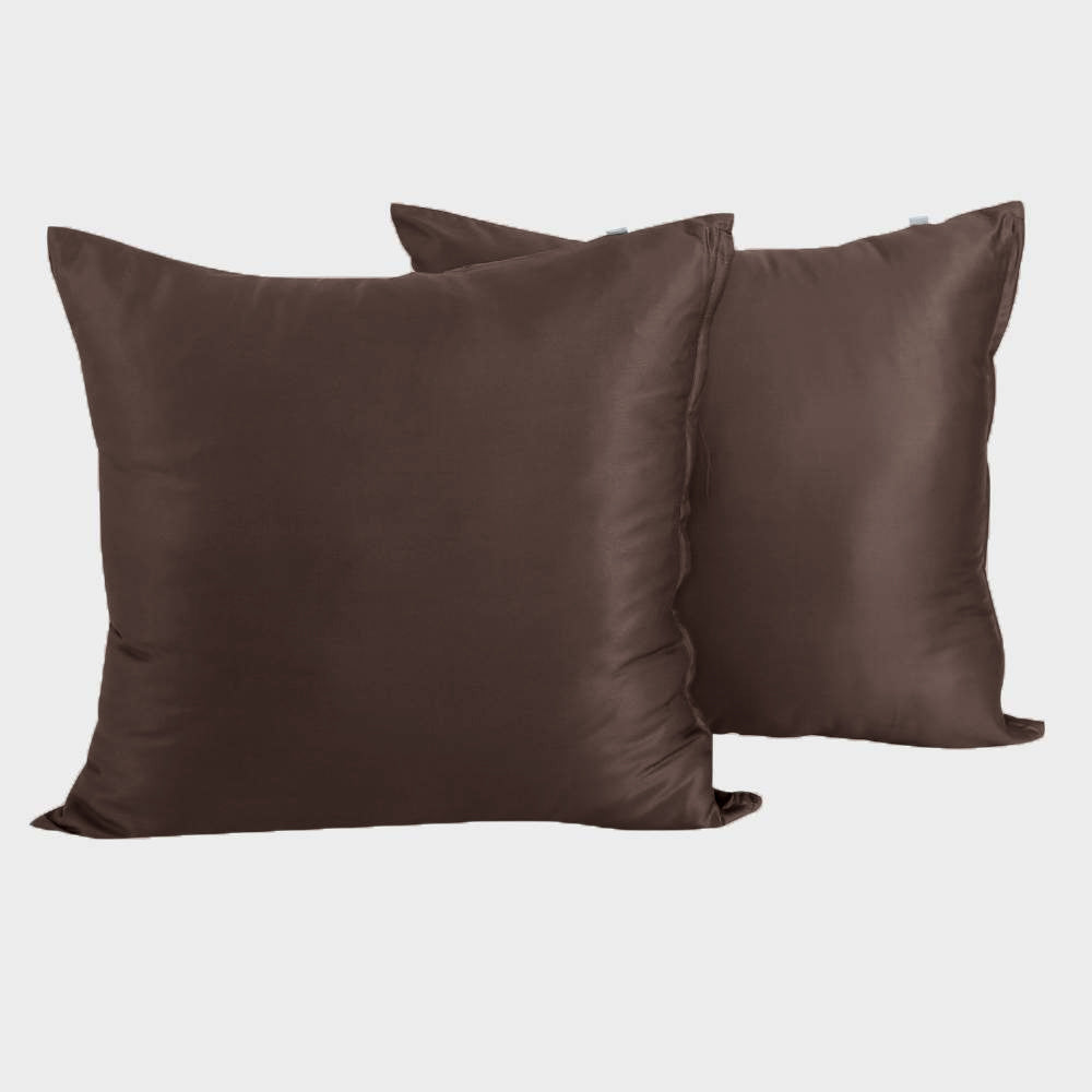 Bamboe kussensloop 60x63 cm in bruin