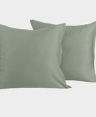 Bamboe kussensloop 60x63 cm in olijfgroen