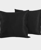 Bamboe kussensloop 60x63 cm in zwart