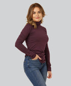 Bamboe coltrui in bordeauxrood voor dames