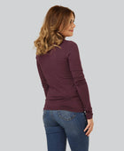 Bamboe coltrui in bordeauxrood voor dames