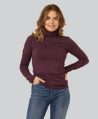 Bamboe coltrui in bordeauxrood voor dames