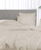 Bamboe beddengoed in beige van Bambuni