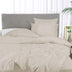 Bamboe beddengoed in beige van Bambuni