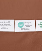 Bamboe beddengoed in een warme oranje tint van Bambuni