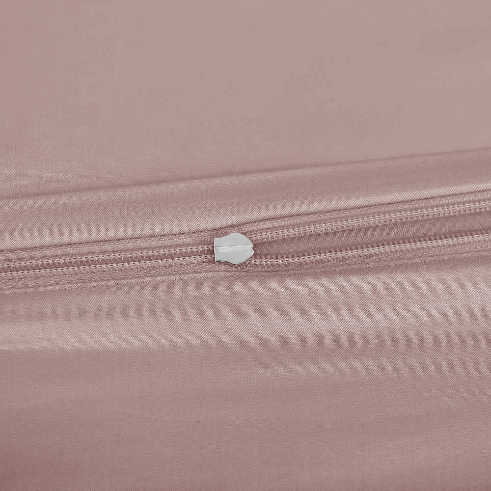 Bamboe beddengoed in oudroze van Bambuni