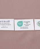 Bamboe beddengoed in oudroze van Bambuni