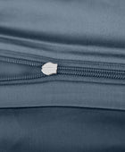 Bamboe beddengoed in grijsblauw van Bambuni