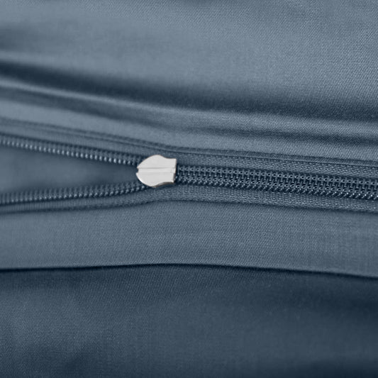 Bamboe beddengoed in grijsblauw van Bambuni