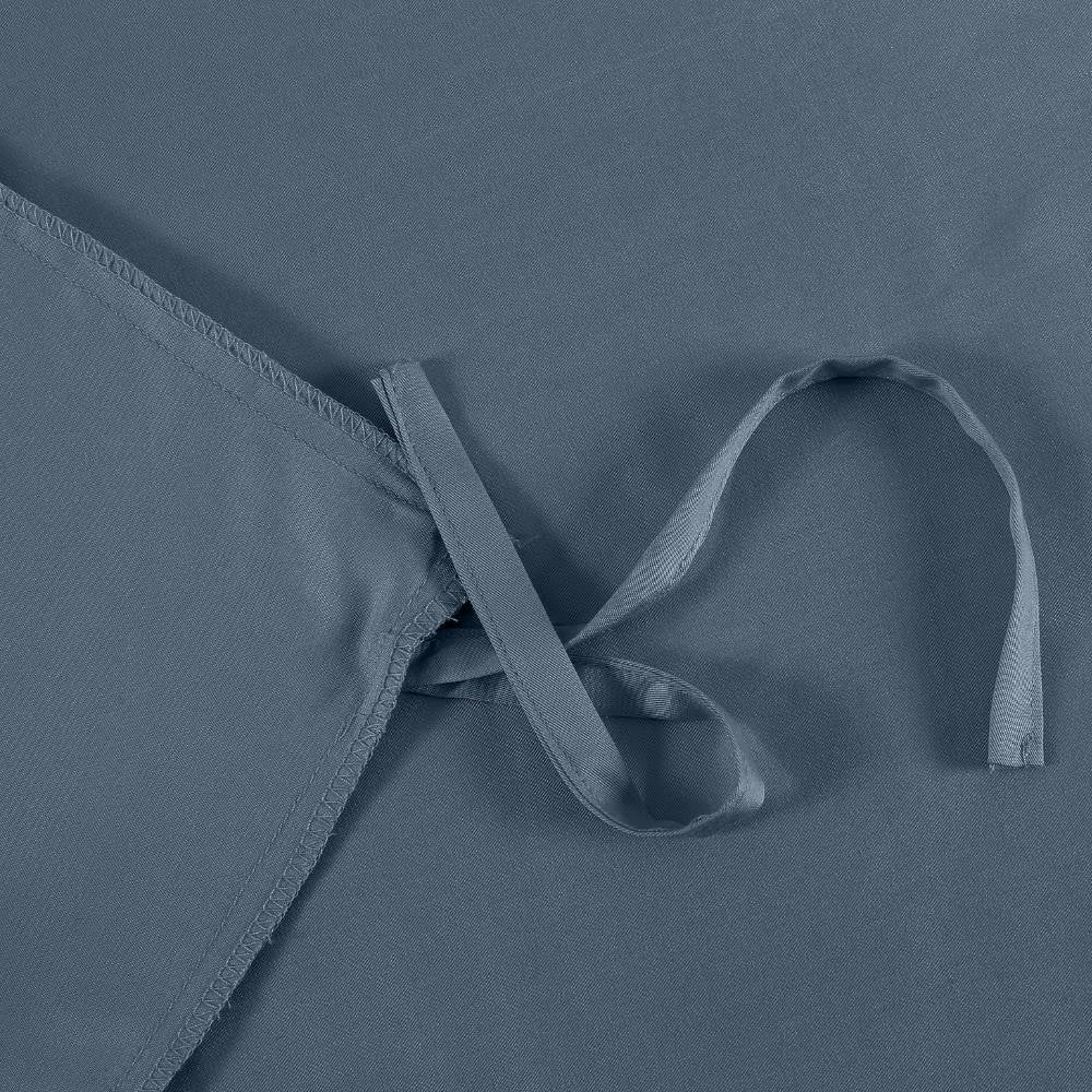 Bamboe beddengoed in grijsblauw van Bambuni