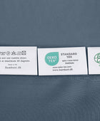 Bamboe beddengoed in grijsblauw van Bambuni