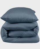 Bamboe beddengoed in grijsblauw van Bambuni