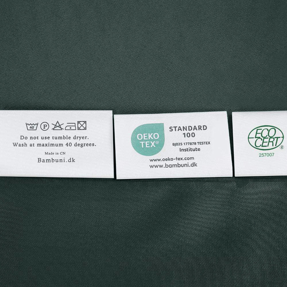 Bamboe beddengoed in groen van Bambuni