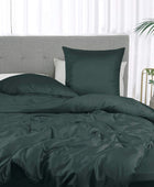 Bamboe beddengoed in groen van Bambuni