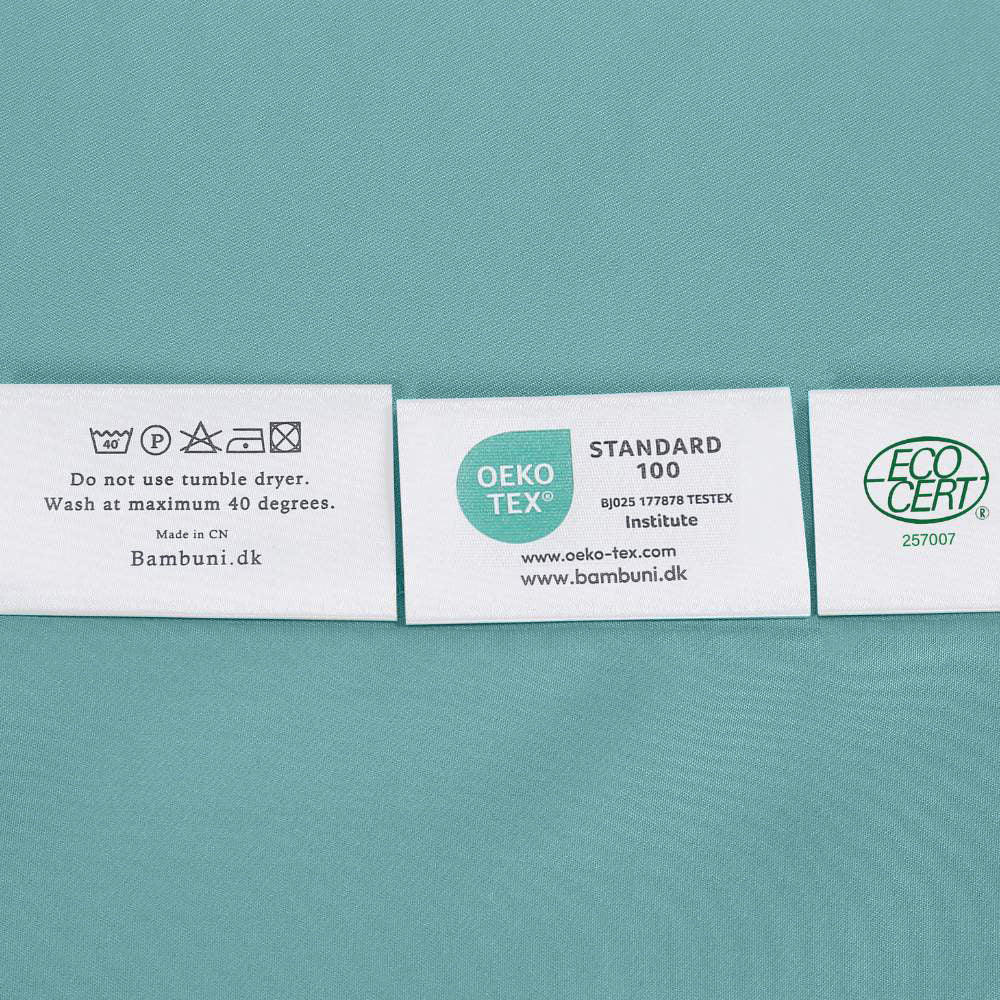 Bamboe beddengoed in zeeblauw van Bambuni
