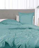 Bamboe beddengoed in zeeblauw van Bambuni