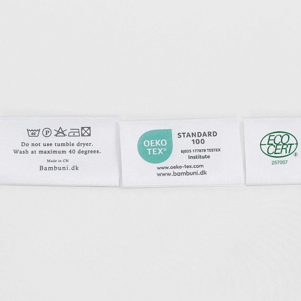Bamboe beddengoed in wit van Bambuni