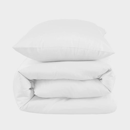 Bamboe beddengoed in wit van Bambuni