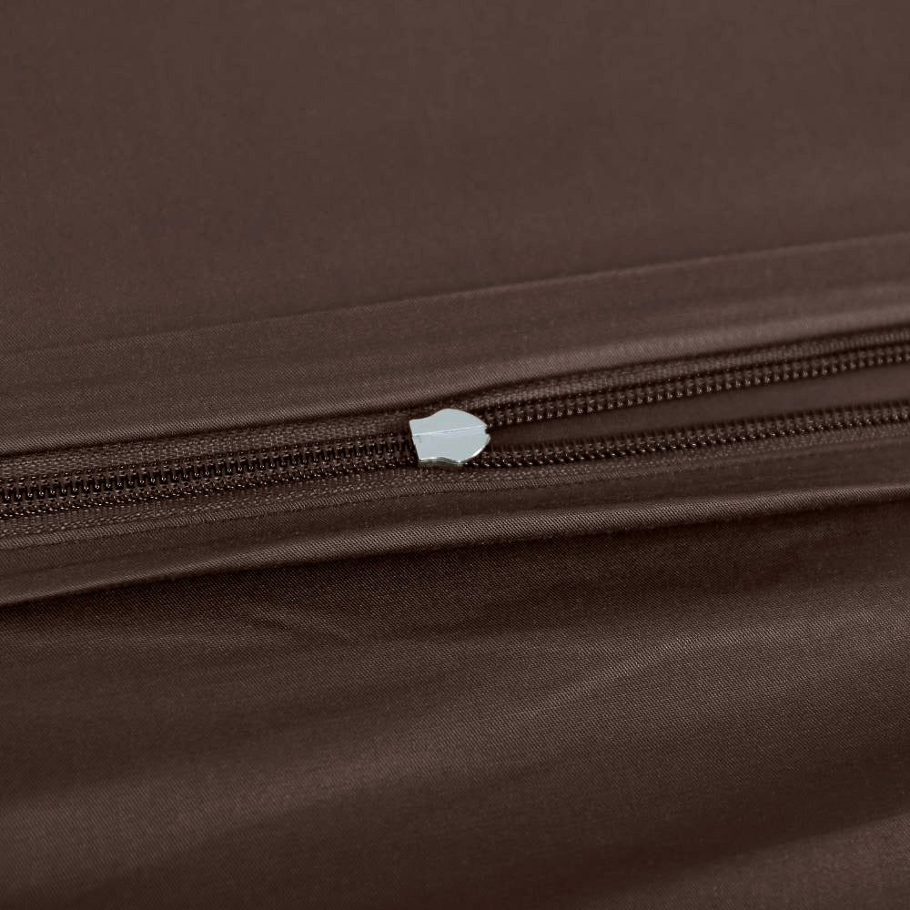 Bamboe beddengoed in bruin van Bambuni