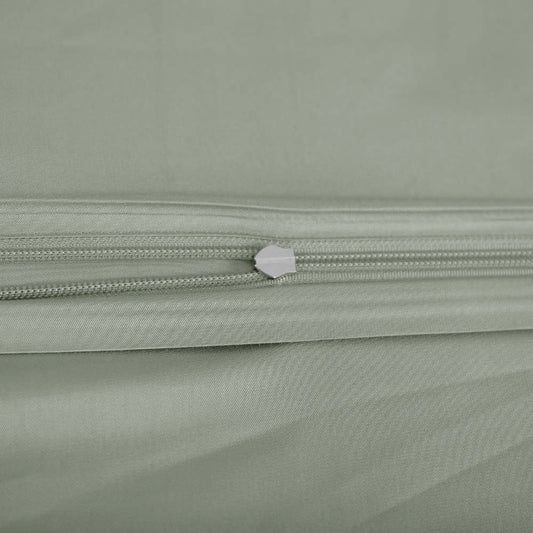 Bamboe beddengoed in olijfkleur van Bambuni